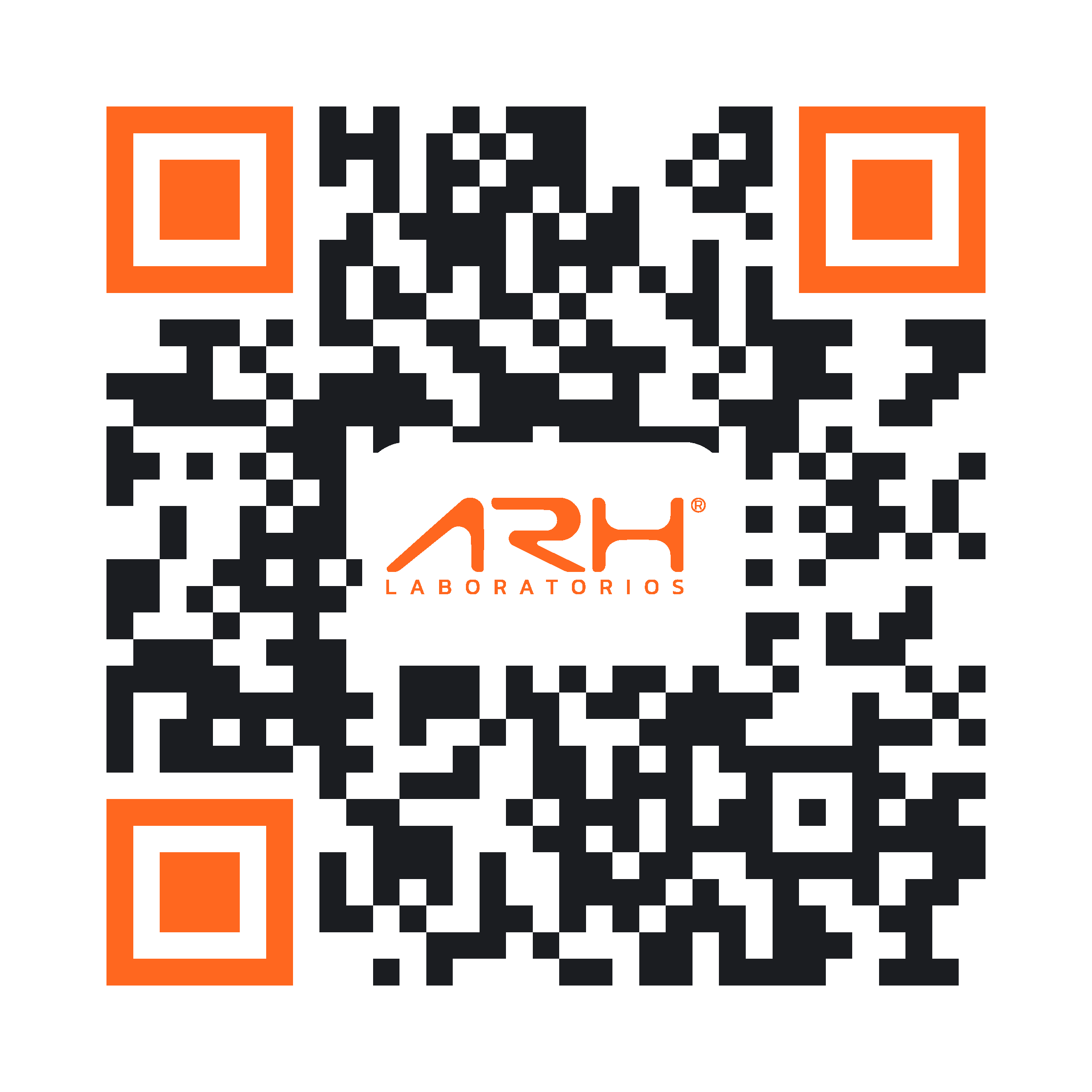 Código QR para acceder a las promociones de ARH Laboratorios